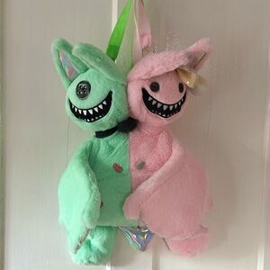 biscuits x monsters plush / stuffed animal backpack